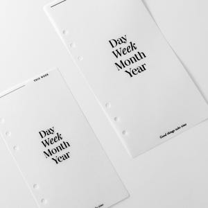 Segnapagina per planner in pergamena / Segnalibro per planner "Questa settimana" per A5 e Filofax personale e agenda LV / Divisore minimale in pergamena immagine 2