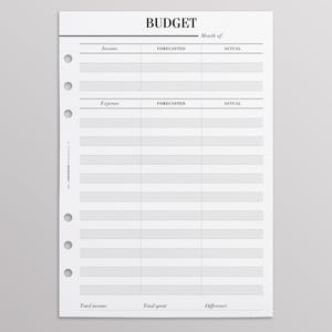 PRINTED A5 Budget Planner Inserts uk | Monthly Budget, Finance Organizer, A5 Finance Binder, | LV Agenda GM Refill | Junior Inserts
