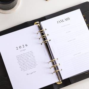 2026 gedruckte A5 Planer Einlagen | Wählen Sie Ihren Start Monat | Jahresplaner Einlagen, 2026 Filofax Einlagen Refill, datierte Einlagen LV GM Agenda Bild 4