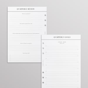 PRINTED Goal Planner Inserts Bundle - 12 Month Goal Setting Workbook | A5 Yearly Goals, Breakdowns and Monthly Goal Trackers | 64 Pages image 6