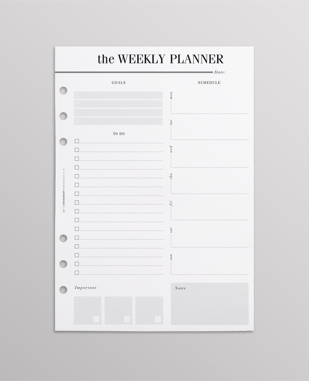 PRINTED A5 Weekly Planner Inserts Weekly To Do List Week Etsy 日本