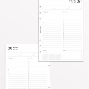 2026-2027 Daily Planner Inserts A5 | Printed Dated Day Per Page Planner Refill, 386 Pages, Dated Inserts for LV GM Agenda and Filofax image 6