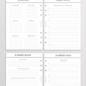 2026 gedruckte A5 Planer Einlagen | Wählen Sie Ihren Start Monat | Jahresplaner Einlagen, 2026 Filofax Einlagen Refill, datierte Einlagen LV GM Agenda Bild 6