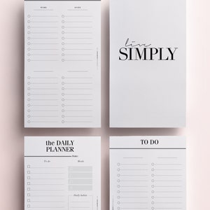 PERSONAL SIZE Printable Planner Pages 20 Organizer Pages | Etsy