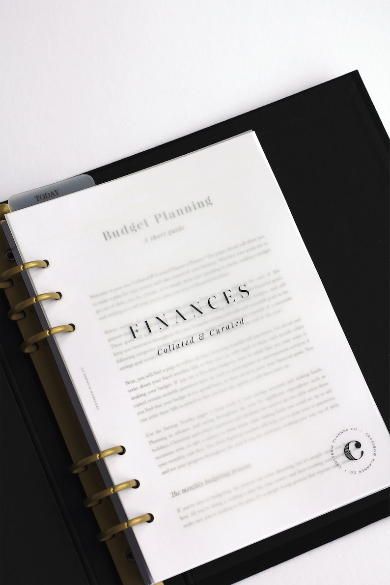 Budget Planner Collated & Curated Finance Binder 12 Month Financial Planner, Refillable and Reusable Gift for Couple, Gift for Student image 3