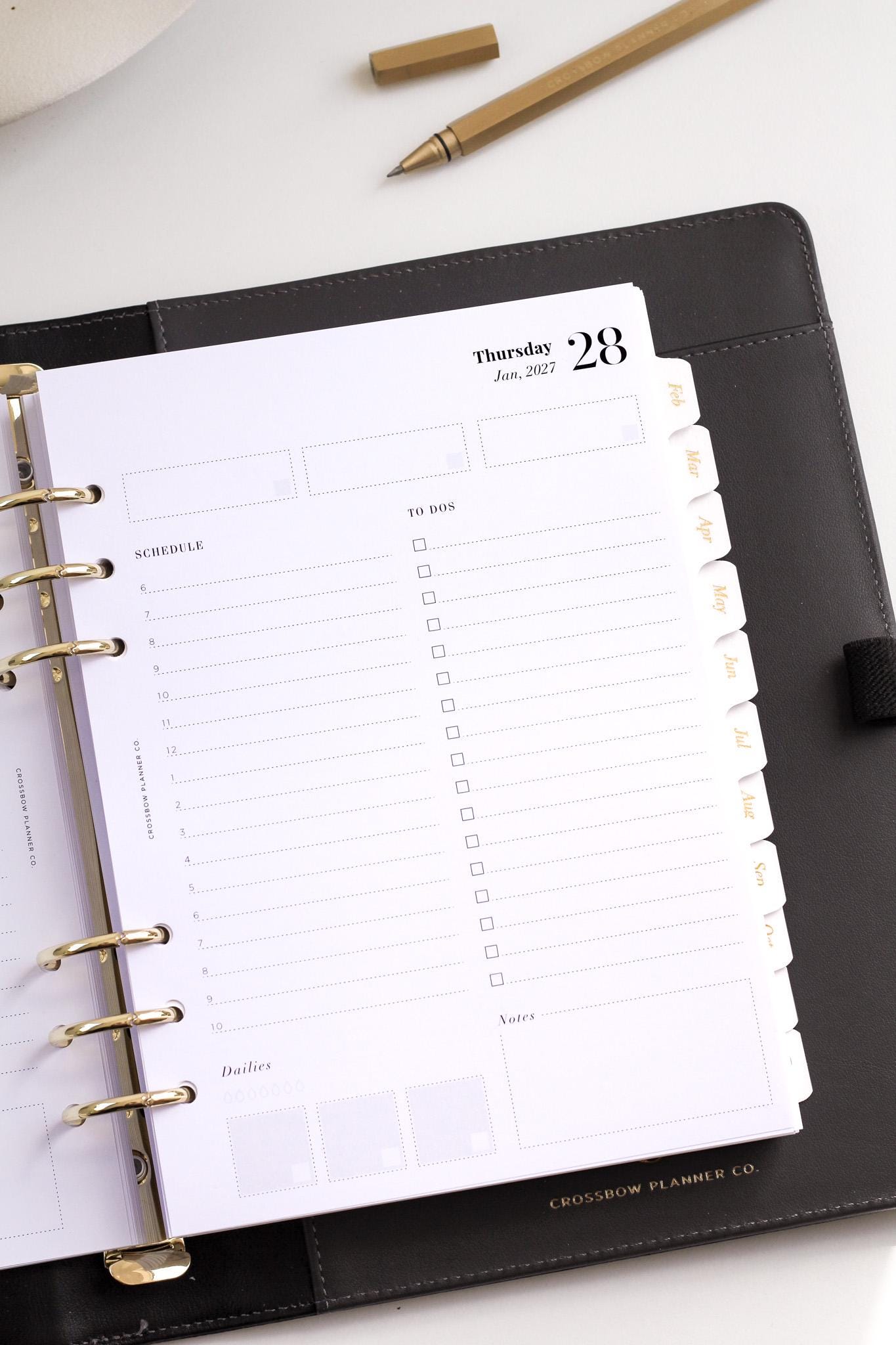 2027 Daily Planner Inserts A5 | Printed Dated Day per Page Planner ...