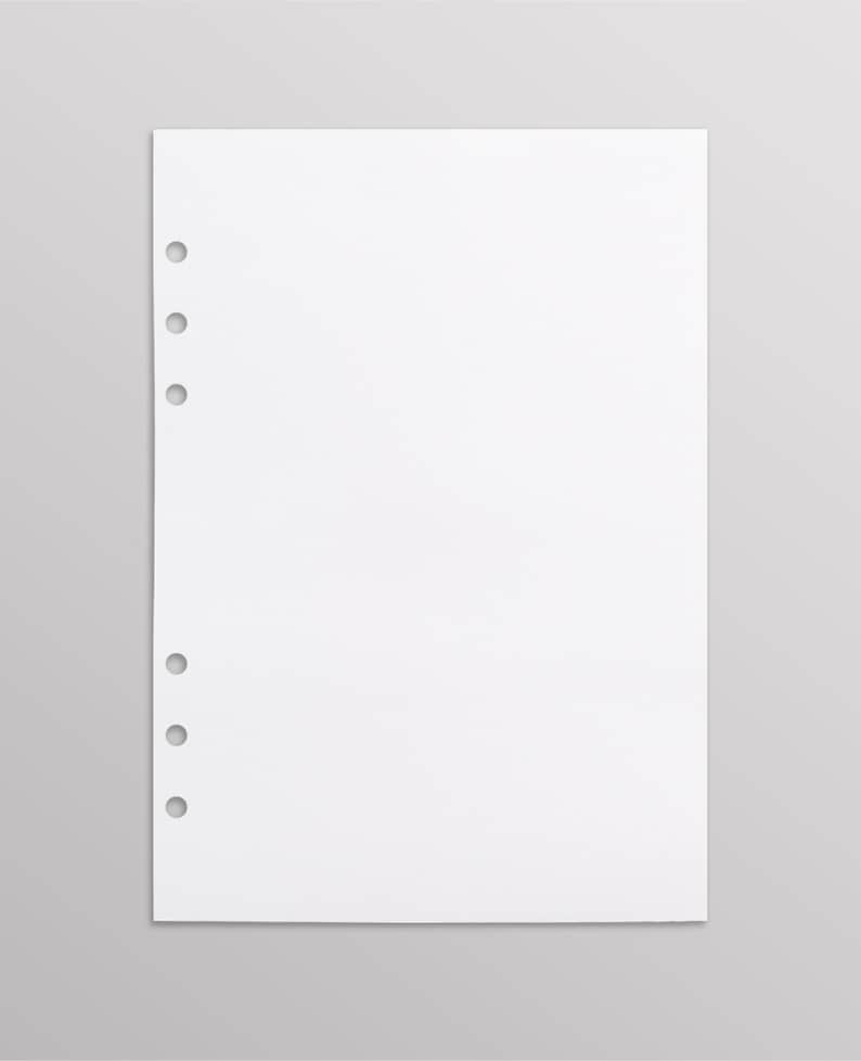 Plain A5 Paper 120gsm, Premium Printer Paper A5, High Quality A5 Planner Paper, A5 Planner Refills, Planner Printer Paper for Printables image 2