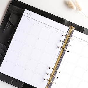 2026 gedruckte A5 Planer Einlagen | Wählen Sie Ihren Start Monat | Jahresplaner Einlagen, 2026 Filofax Einlagen Refill, datierte Einlagen LV GM Agenda Bild 3