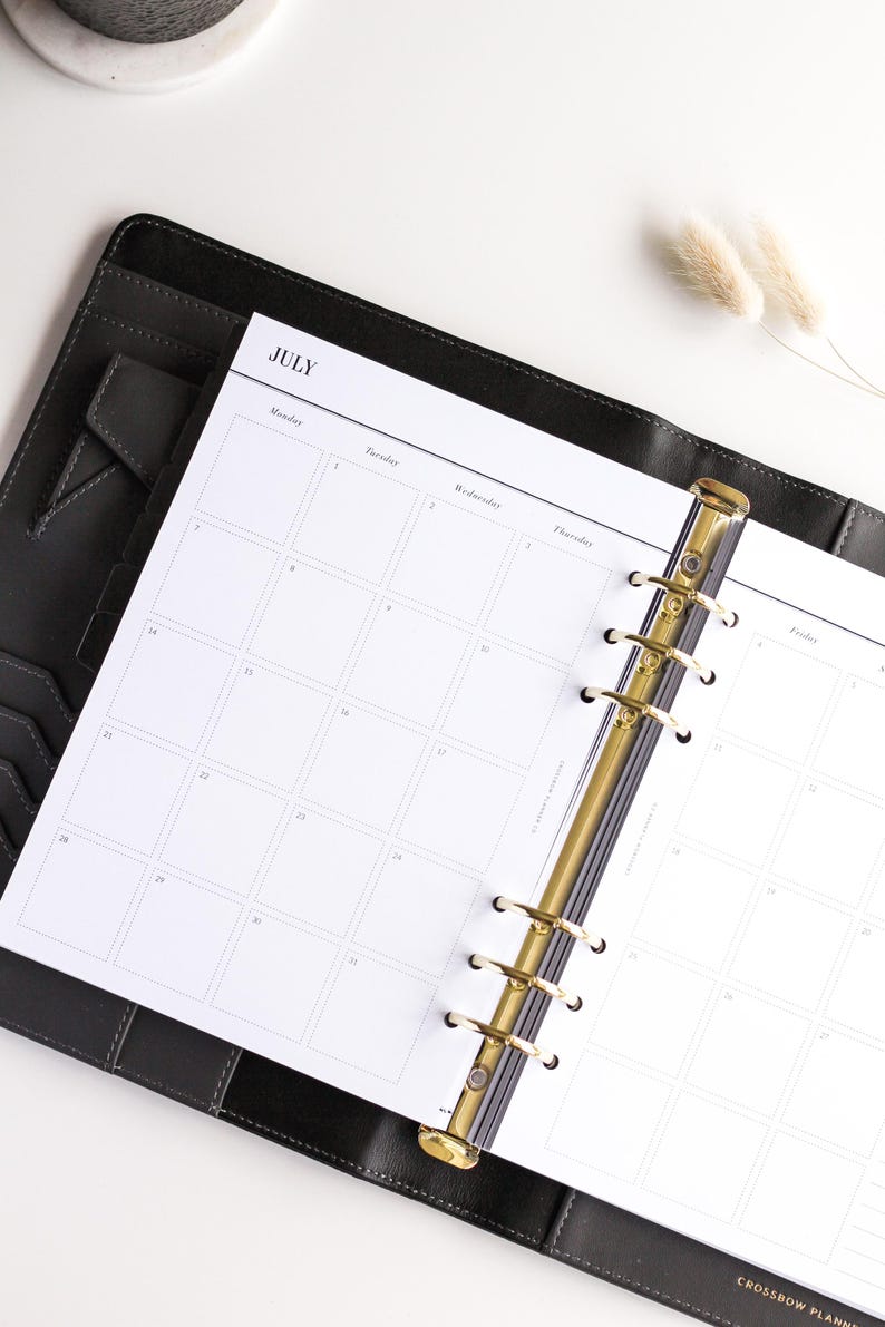 2026 gedruckte A5 Planer Einlagen | Wählen Sie Ihren Start Monat | Jahresplaner Einlagen, 2026 Filofax Einlagen Refill, datierte Einlagen LV GM Agenda Bild 3