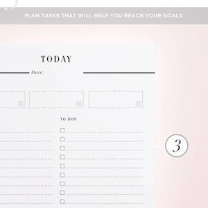 PRINTED Day On One Page Hourly Planner, DO1P, A5 Planner Inserts, Daily Planner Refill, A5 Daily Planner, A5 Filofax Inserts A5 Planner image 5