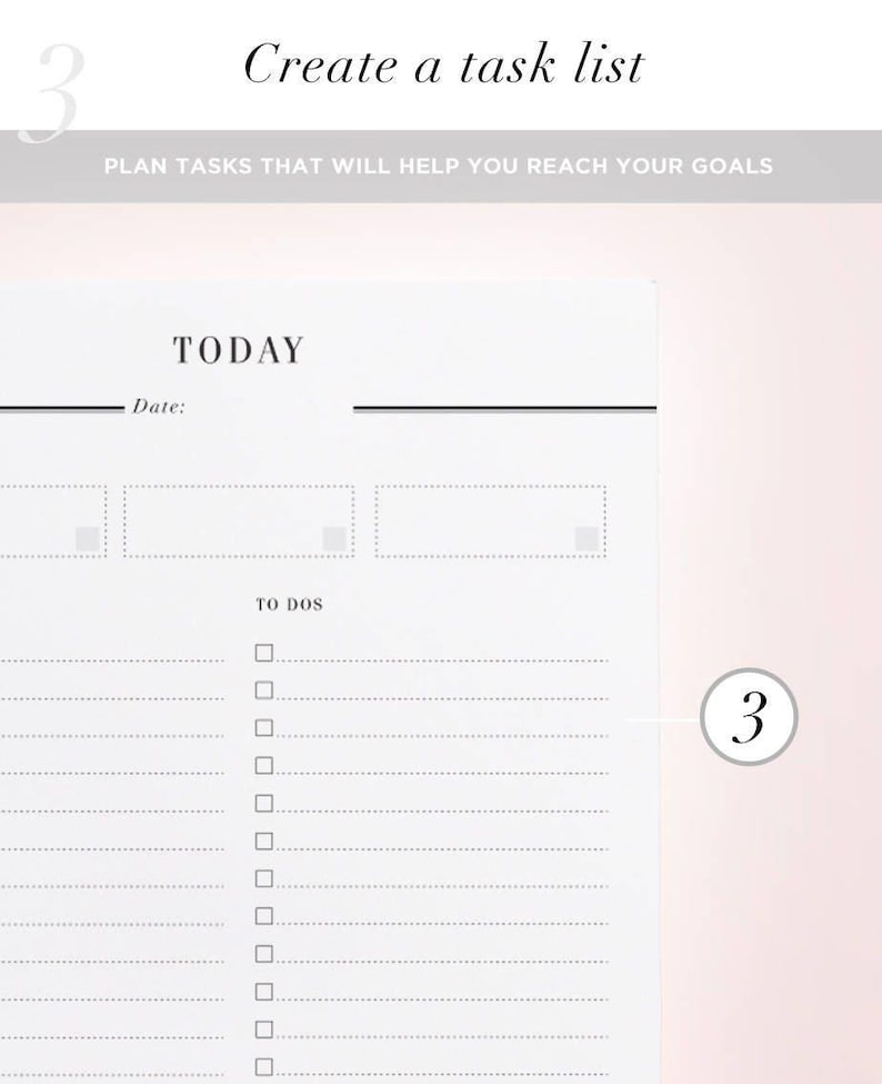PRINTED Day On One Page Hourly Planner, DO1P, A5 Planner Inserts, Daily Planner Refill, A5 Daily Planner, A5 Filofax Inserts A5 Planner image 5