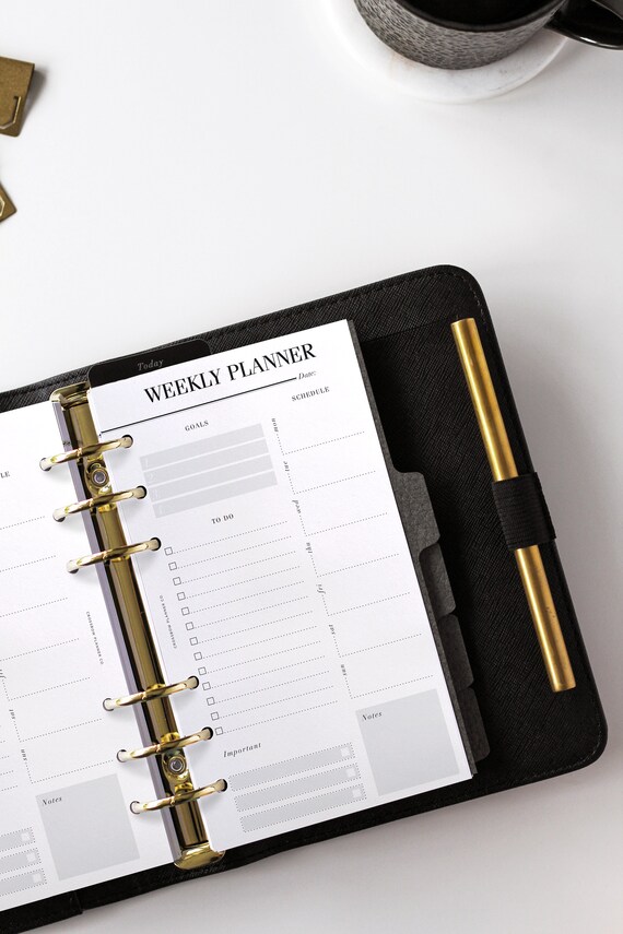 Filofax 2024 Personal Week on One Page with Notes Planner