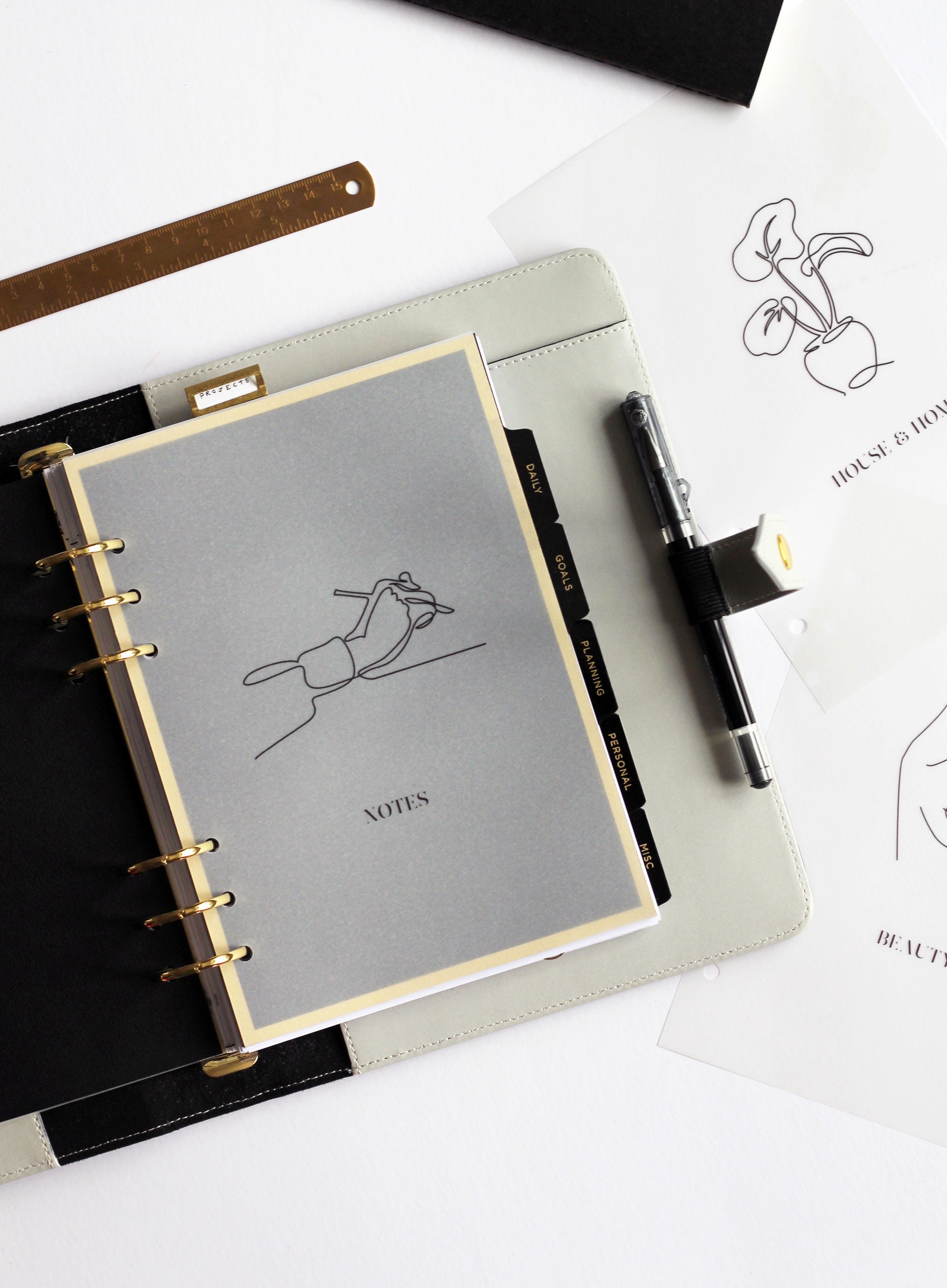 Louis Vuitton Monogram Mini Lin Small Ring Agenda Cover - FINAL SALE ( –  LuxeDH