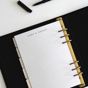 Juego de carpetas de recetas / Regalo para mamá / Regalo para el Día de la Madre para ella Libro de recetas con divisores / Organizador reutilizable rellenable / Regalo de cocina imagen 9