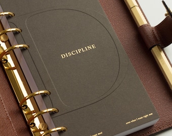 Decorative Filofax Inserts | Word Of The Year Planner Dashboard - Discipline | A5, Personal and Pocket Size