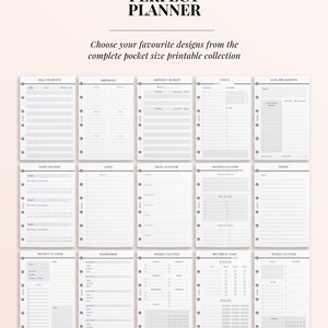 POCKET PRINTABLE Monthly Calendar, Pocket Monthly on 1 Page Printable