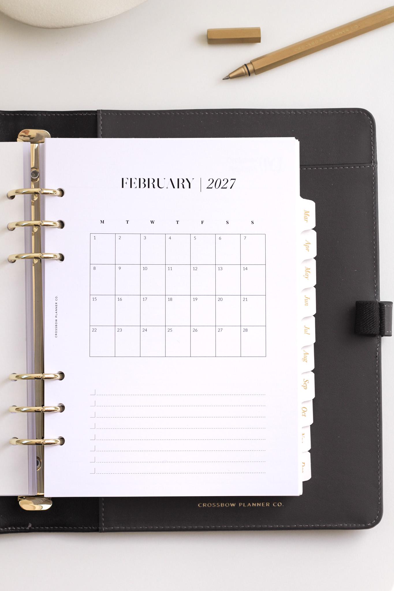 2027 Daily Planner Inserts A5 | Printed Dated Day per Page Planner ...