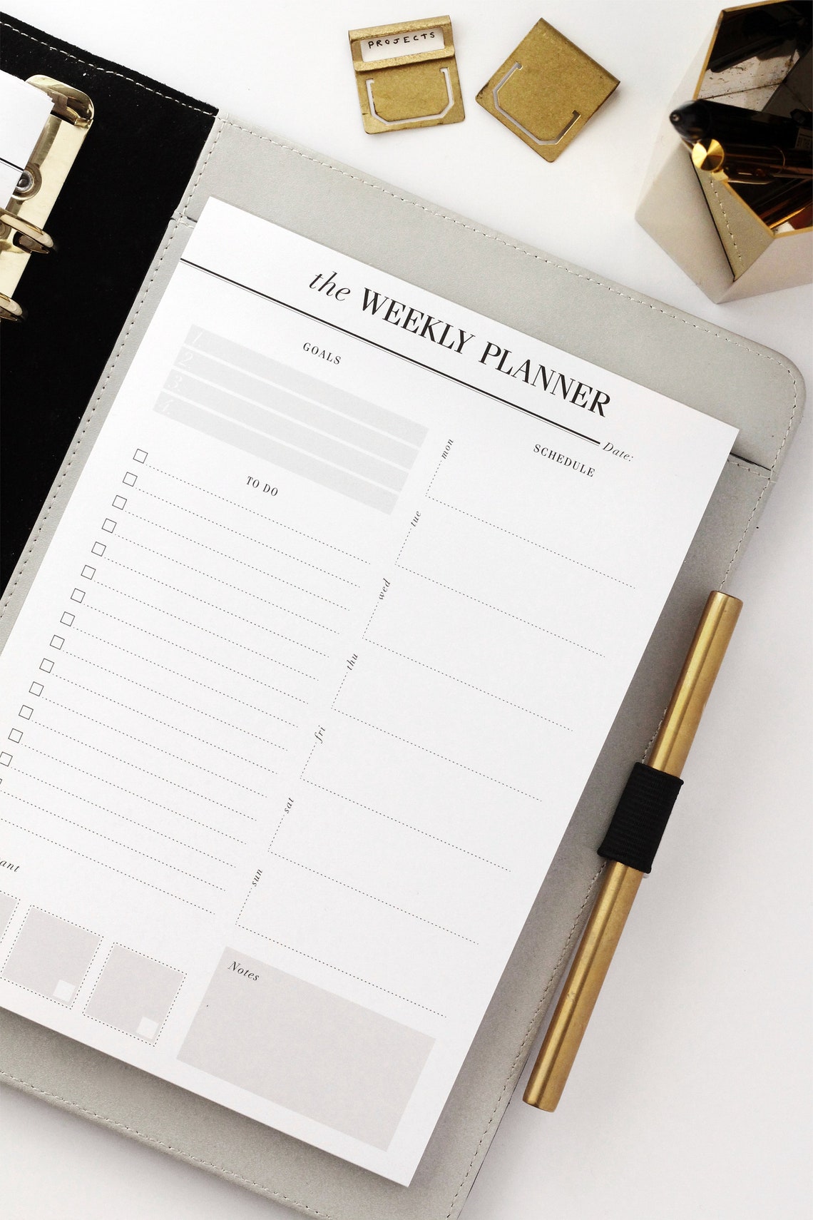 Weekly Planner Notepad / Desk Pad Planner / to Do List Notepad Etsy UK