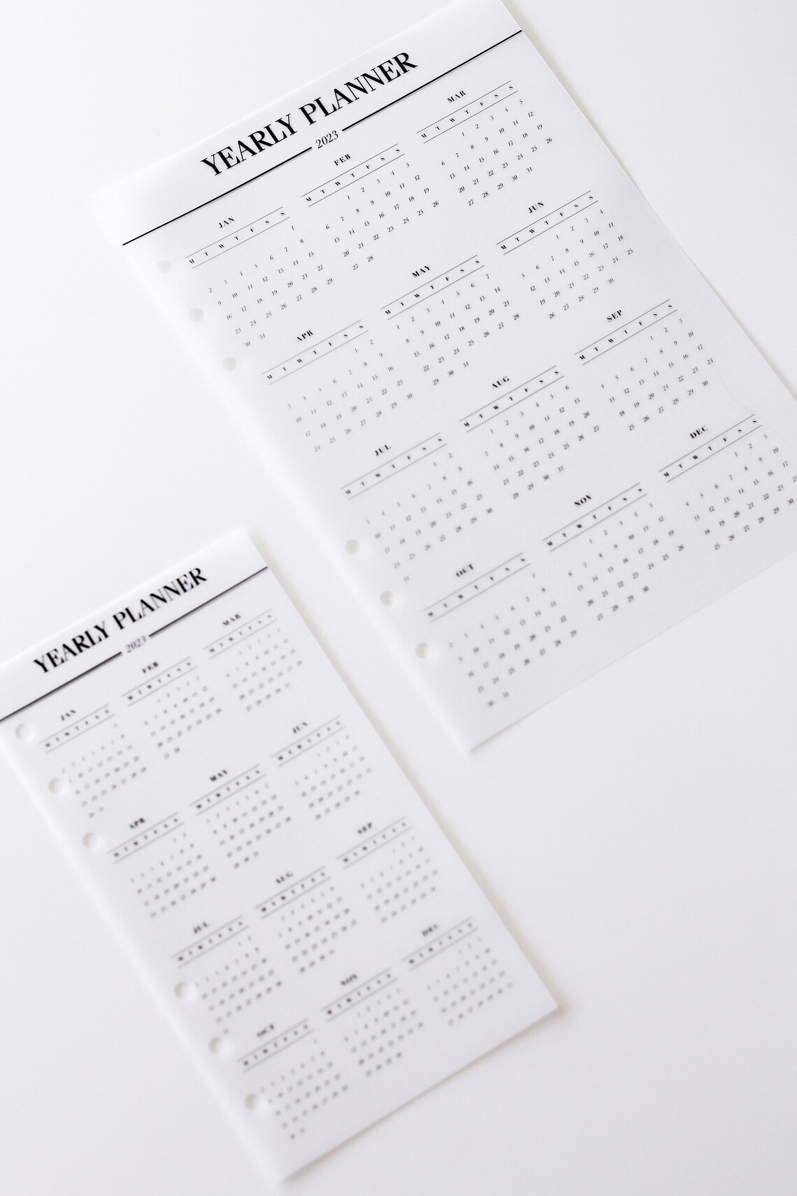 2023 Vellum Planner Dashboard A5 Minimal Planner Accessories Etsy