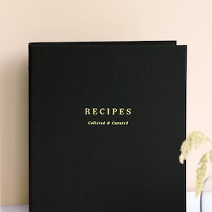 Recipe Binder Set | Gift for Mom / Mothers | Collated & Curated Recipe Book with Dividers | Refillable Reusable Organiser | Cooking Gift