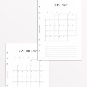 2026-2027 Daily Planner Inserts A5 | Printed Dated Day Per Page Planner Refill, 386 Pages, Dated Inserts for LV GM Agenda and Filofax image 7