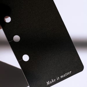 Minimal Planner Page Marker | Black Snap In Today Planner Bookmark for A5 and Personal Filofax and LV Agenda | Minimal Planner Accessories image 3