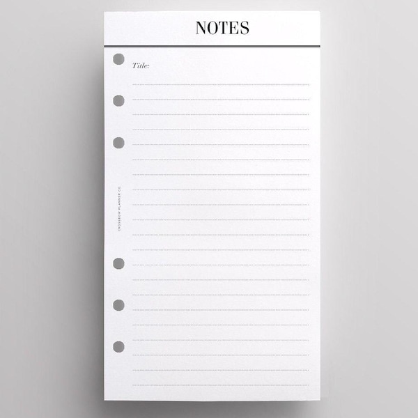 Páginas de repuesto para agenda de notas IMPRESAS tamaño personal / Insertos de agenda Louis Vuitton MM impresos / Filofax personal / Recambio de agenda Kate Spade