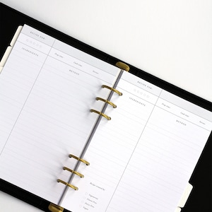 Juego de carpetas de recetas / Regalo para mamá / Regalo para el Día de la Madre para ella Libro de recetas con divisores / Organizador reutilizable rellenable / Regalo de cocina imagen 7