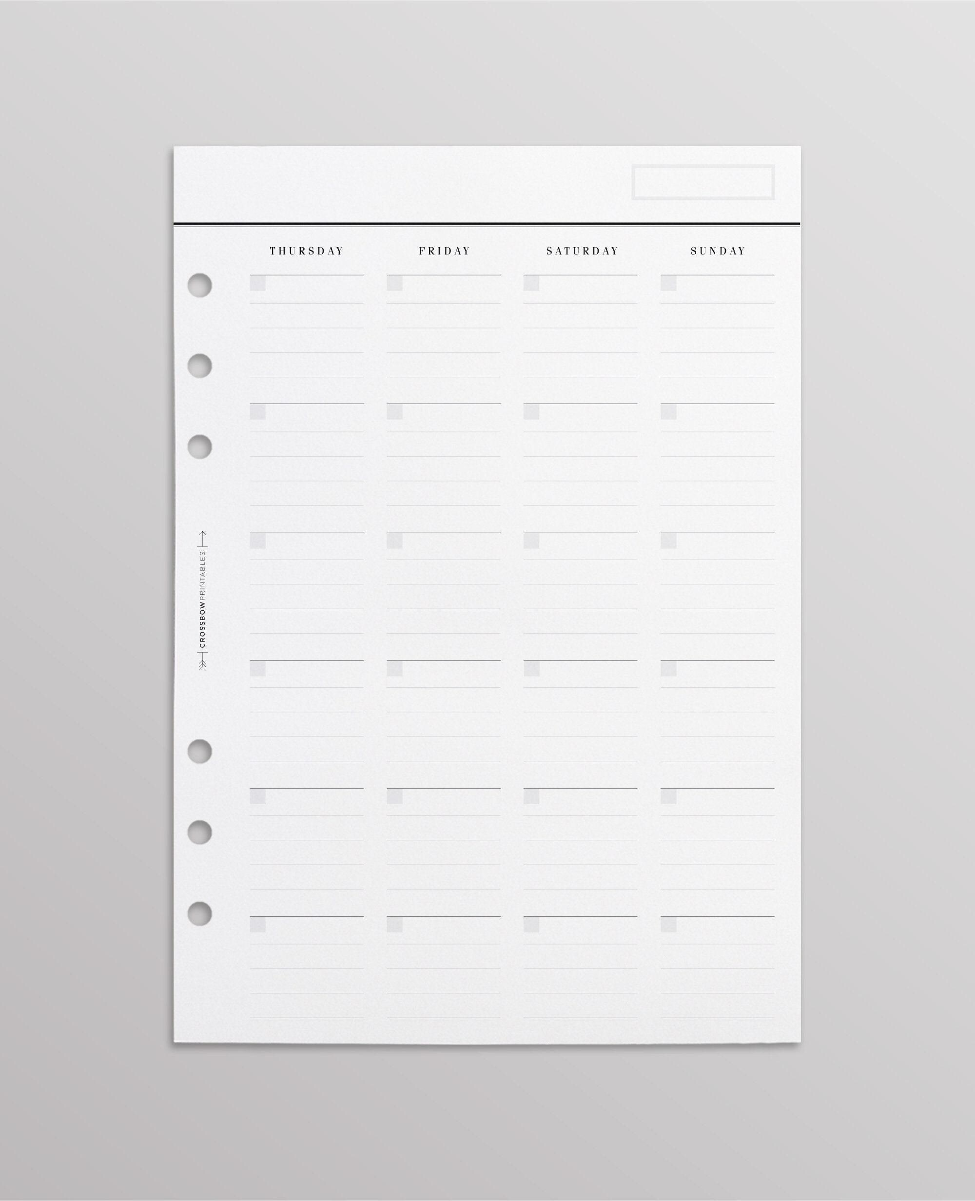 PRINTED MO2P Minimal Edition | Monthly Planner Inserts | Month on Two ...