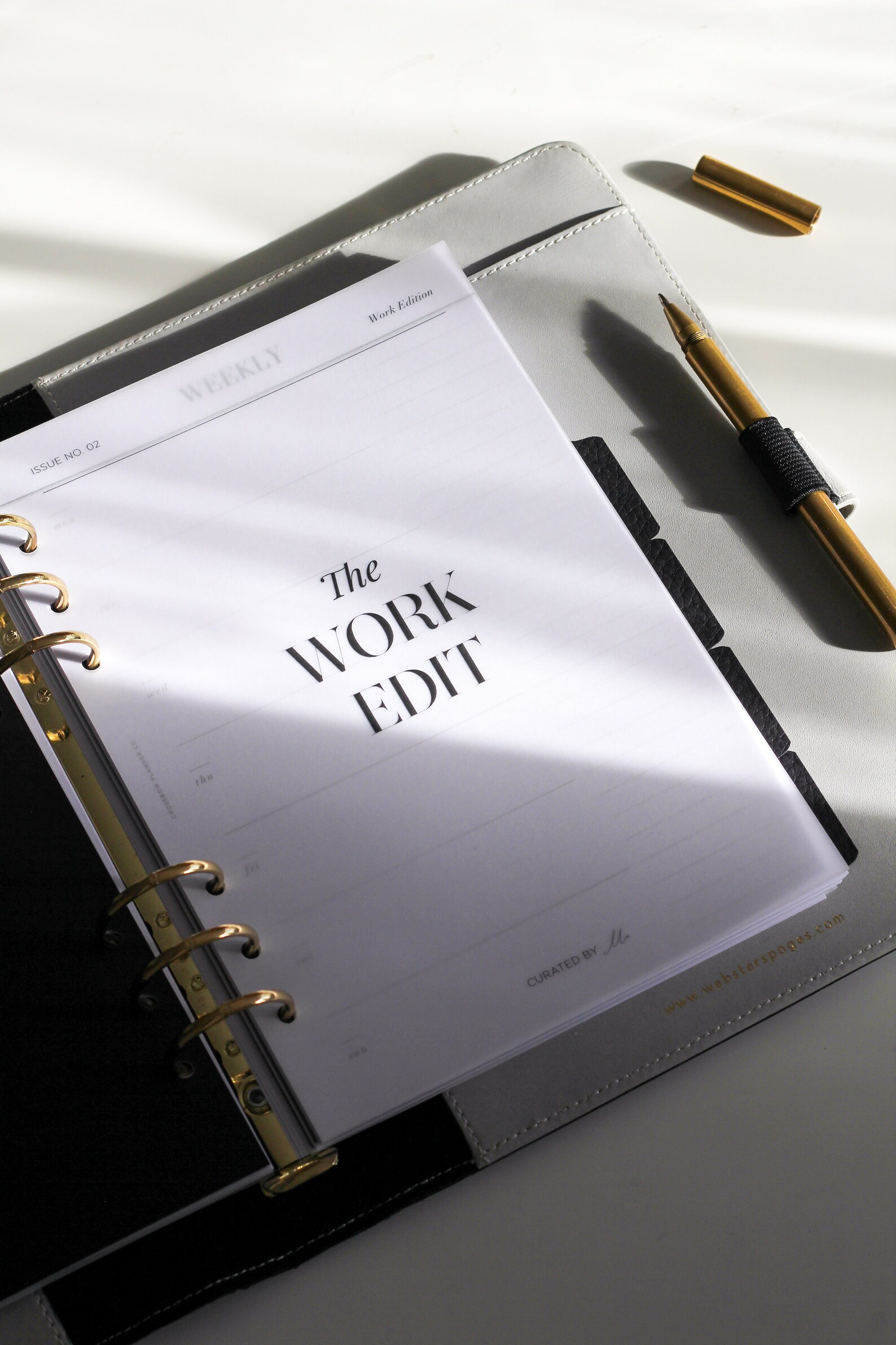 The Daily Edit Vellum Planner Dashboard Set 7 Sectional Etsy