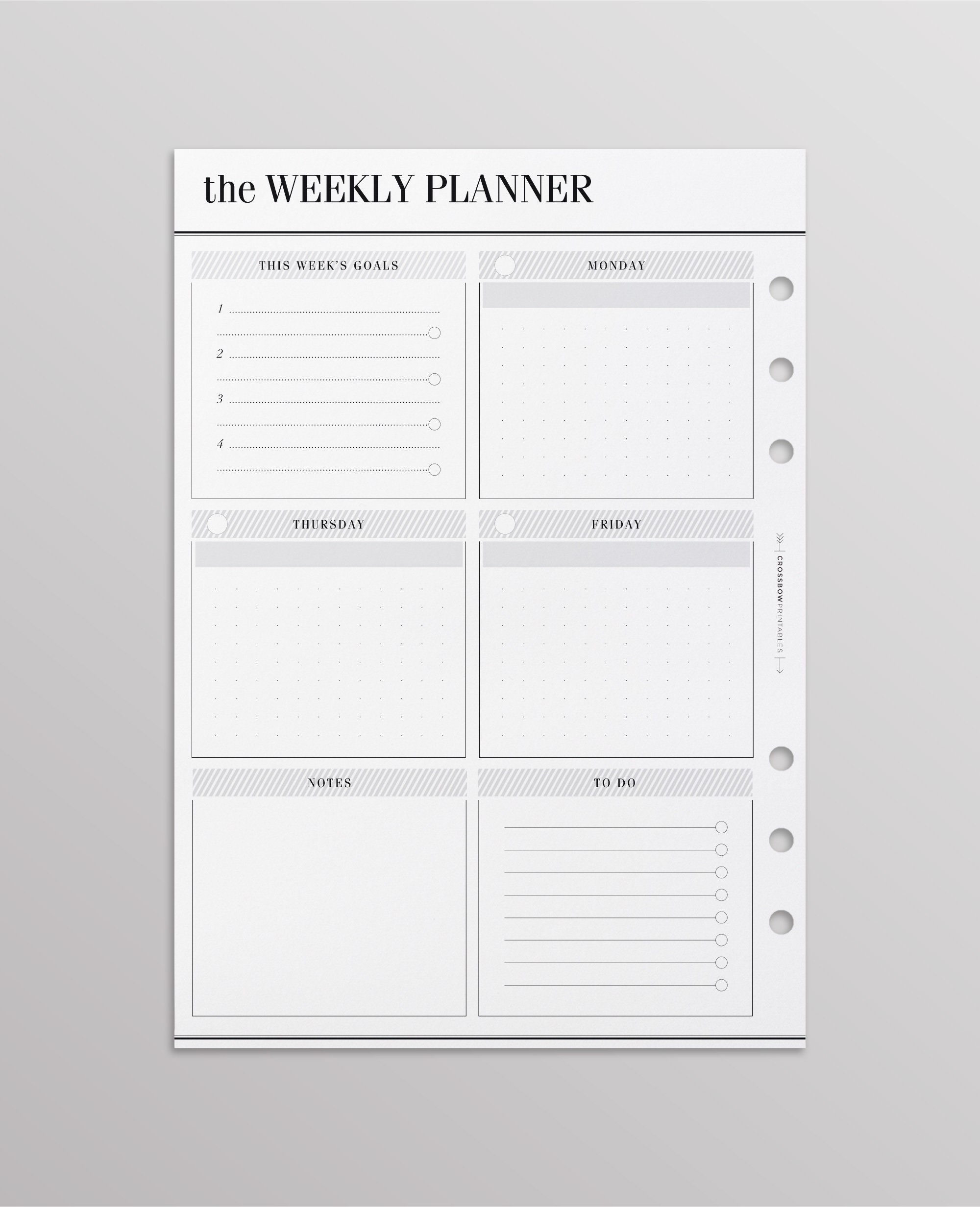 PRINTED WO2P Productivity Edition Personal Size Weekly 