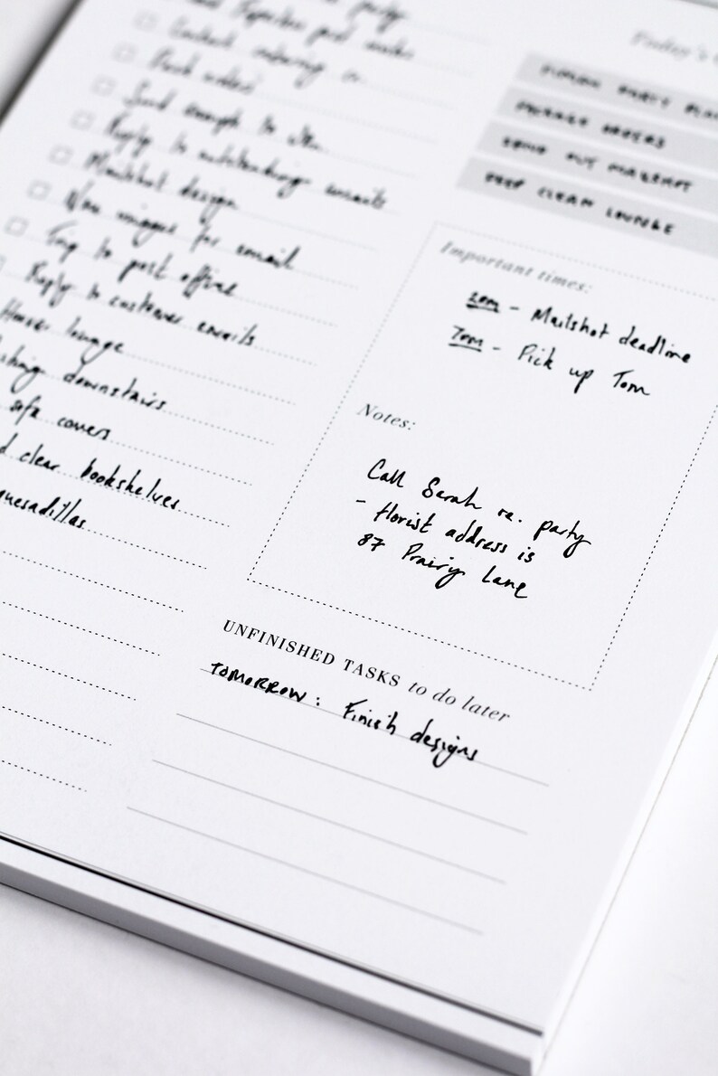 To Do List Notepad / Daily Planner Desk Pad / A5 Desk Planner Etsy
