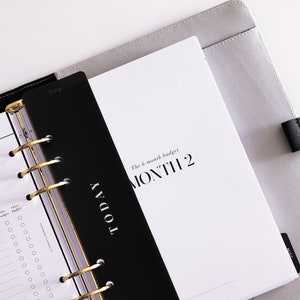 Minimal Planner Page Marker Black Snap in Today Planner 