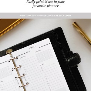 PRINTABLE POCKET Day on One Page Printable, Pocket Size Daily Planner ...
