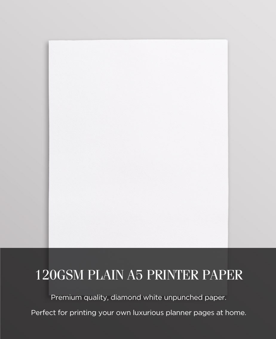 Plain A5 Printer Paper 120gsm Premium A5 Paper High Quality Etsy