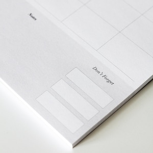 Weekly Family Planner Notepad | Minimal Family Weekly Calendar and Schedule with Meal Planner | A4 Weekly Desk Pad | Gift for Mum Under 10 image 5