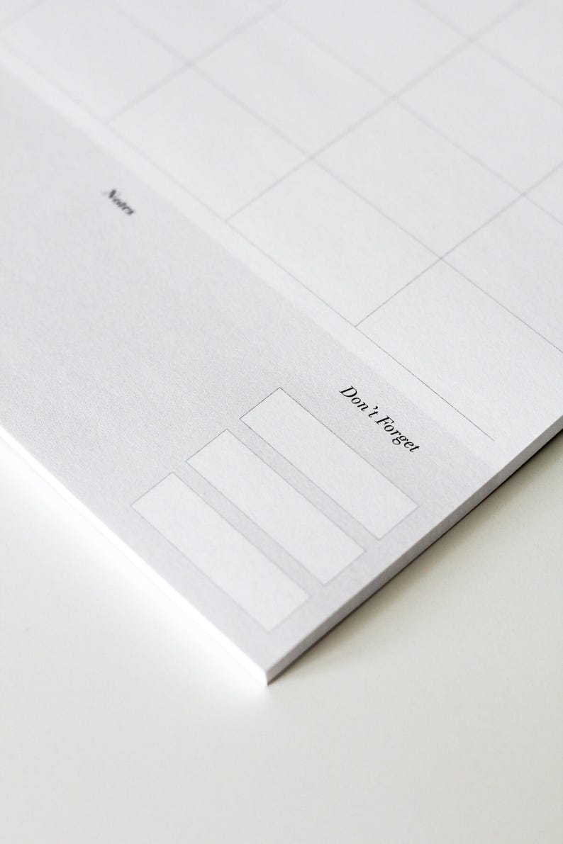 Weekly Family Planner Notepad | Minimal Family Weekly Calendar and Schedule with Meal Planner | A4 Weekly Desk Pad | Gift for Mum Under 10 image 5