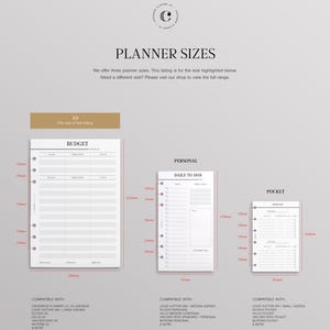 Printed A5 Wishlist Planner Inserts | Minimal Shopping Refills for 6 Ring Agendas image 3
