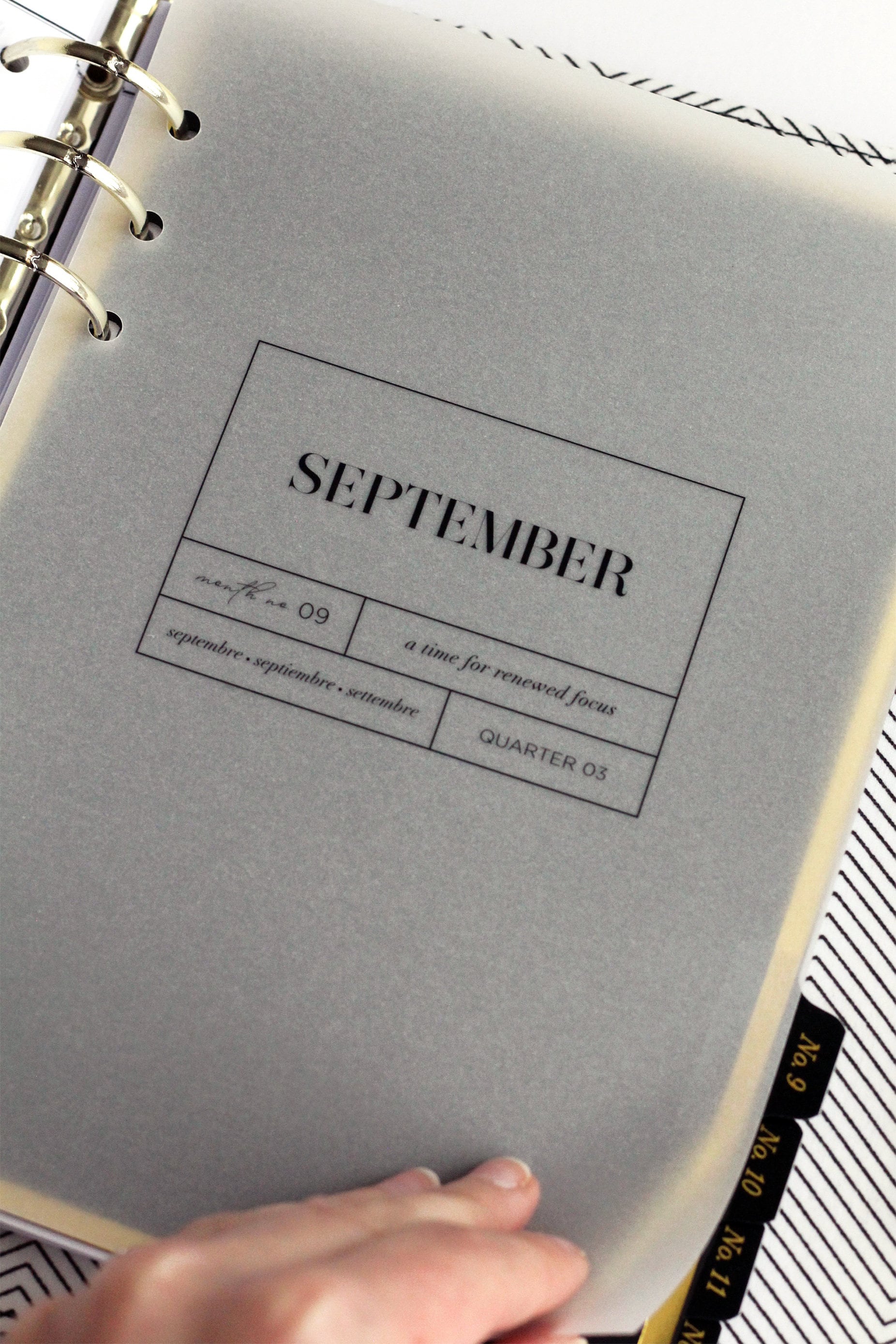 Customized 12 Month Planner Dashboard Tab Dividers and personalized