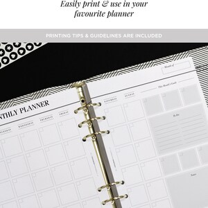 PRINTABLE A5 Monthly Planner Printable, Month on Two Pages Printable ...