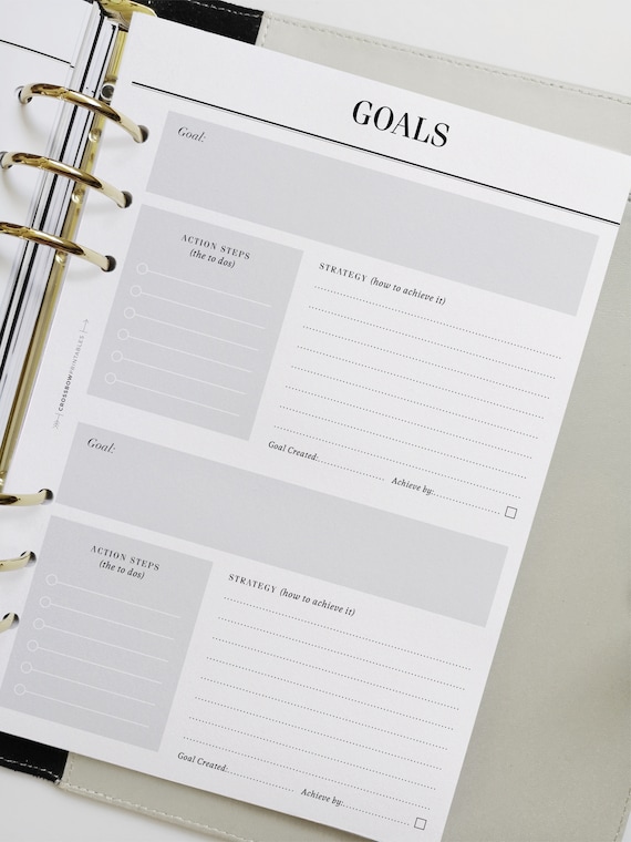 Goal Planner: LV PM Agenda Inserts