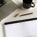 Executive Weekly Desk Pad, Minimal To Do Notepad, Weekly Calendar Notepad, A4 Daily Desk Planner with 50 Tear-Off Sheets 