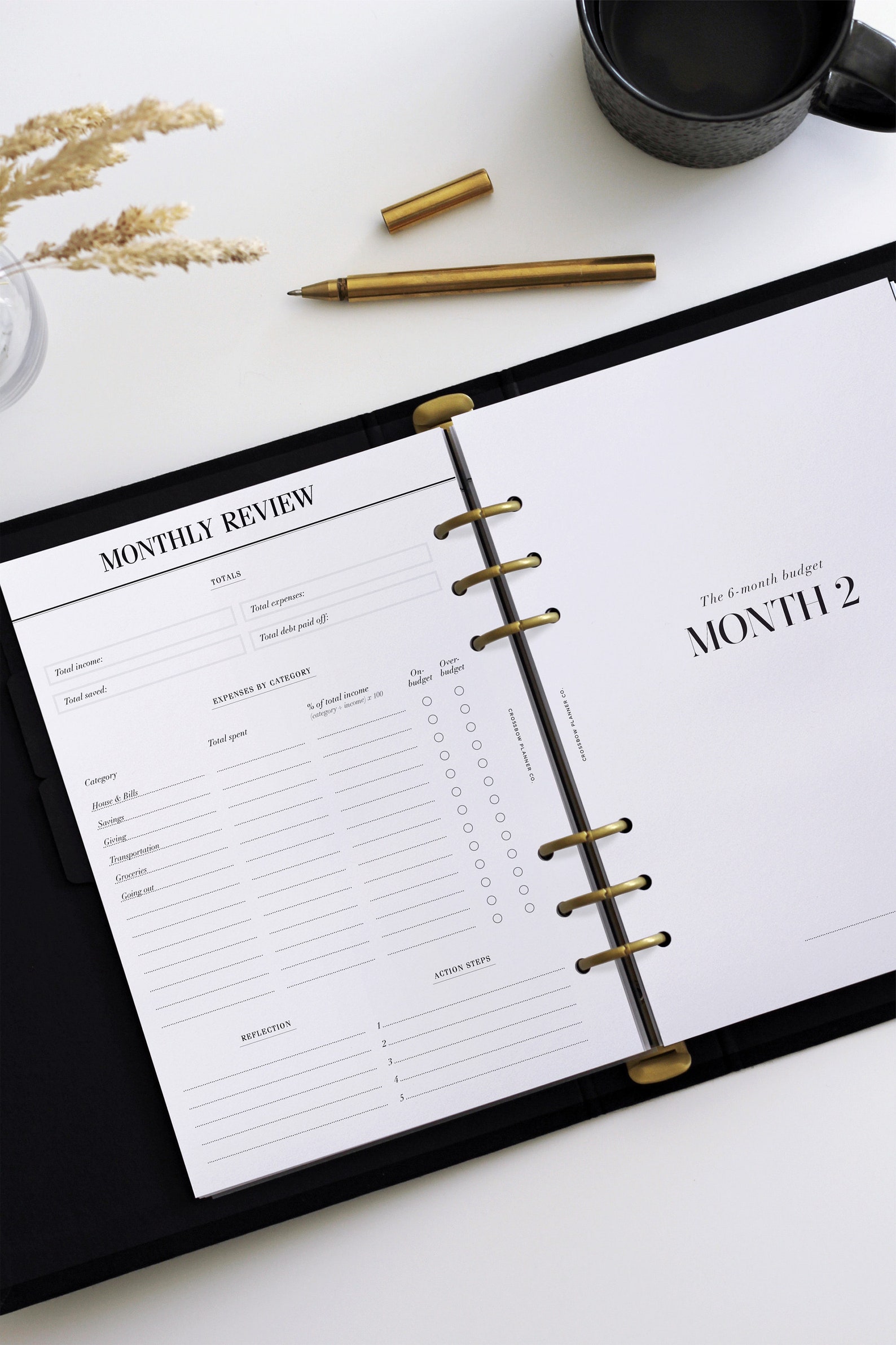 PRINTED A5 Budget Planner Inserts Uk Monthly Budget Finance Etsy