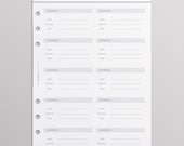 PRINTED Password Keeper A5 | Password Log | Printed Planner Refills | Crossbow Planner Co Planner Pages | Minimal Black And White Planner