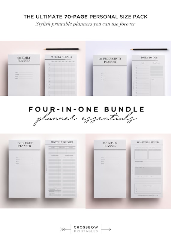 Printable Planner Inserts - Crossbow Planner Co.