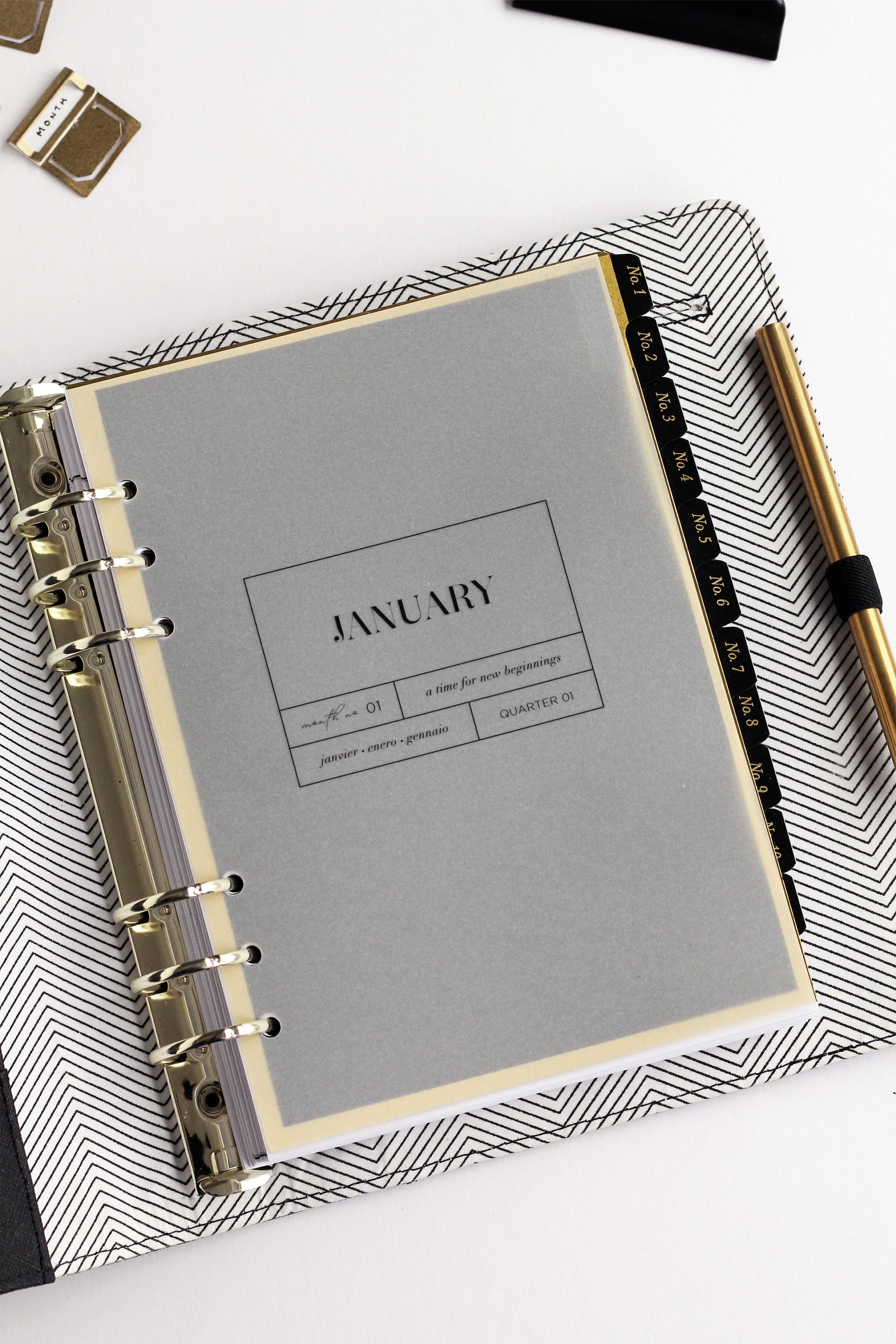 Choose Your Size Planner Accessories Planner Inserts Planner Dashboard