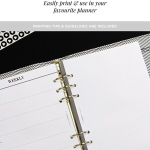 PRINTABLE A5 Hobonichi Weeks Inspired Printable, Week on Two Pages ...