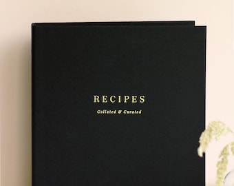 Recipe Binder Set | Gift for Mom | Mother's Day Gift for her Recipe Book with Dividers | Refillable Reusable Organiser | Cooking Gift