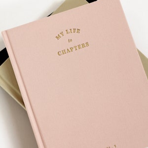 Gift Ideas: Ten Year Guided Journal Crossbow X Keeptake Collaboration My Life in Chapters, Gifts Under 25, Gift for Woman/Man, Valentine Pink