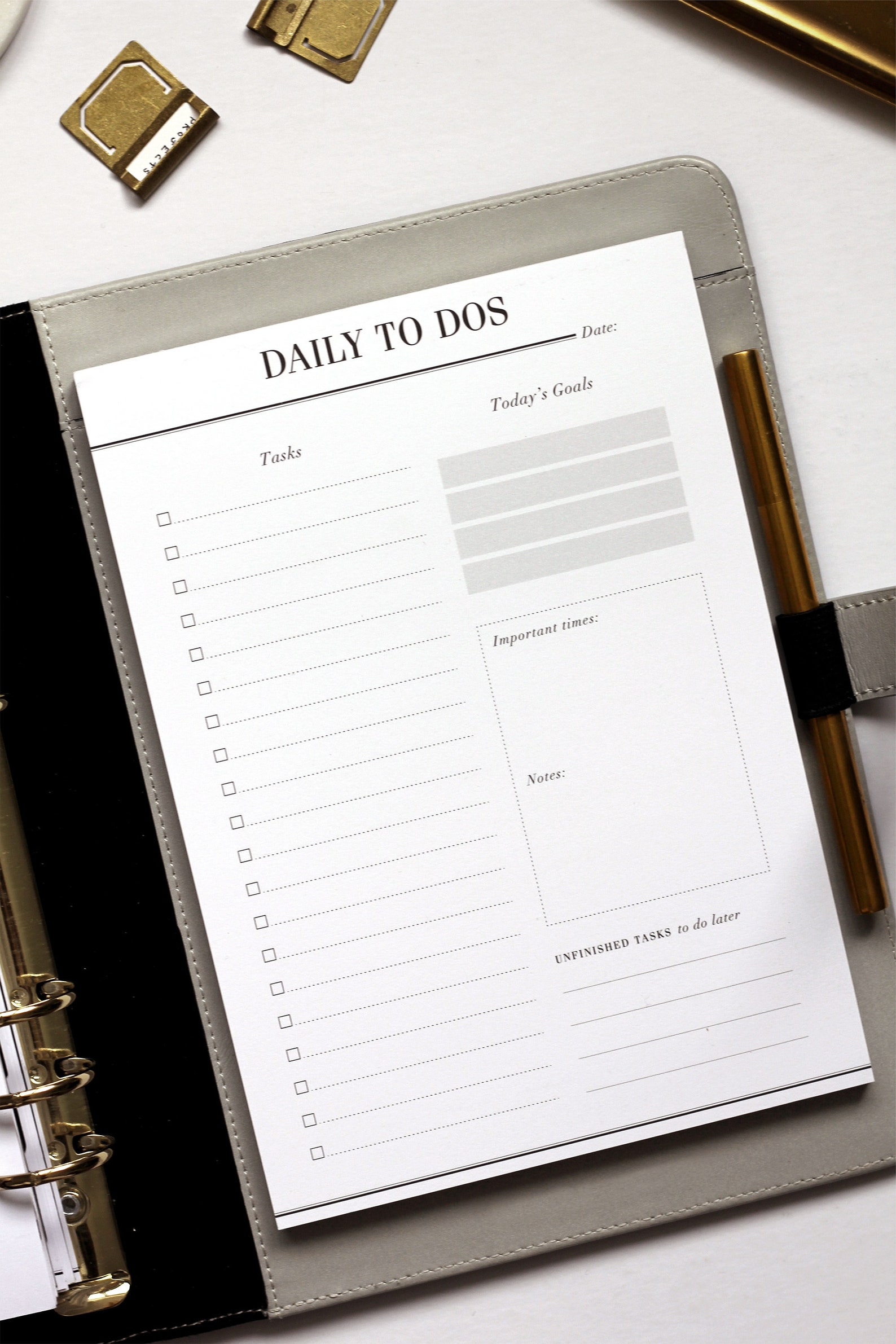 To Do List Notepad / Daily Planner Desk Pad / A5 Desk Planner Etsy